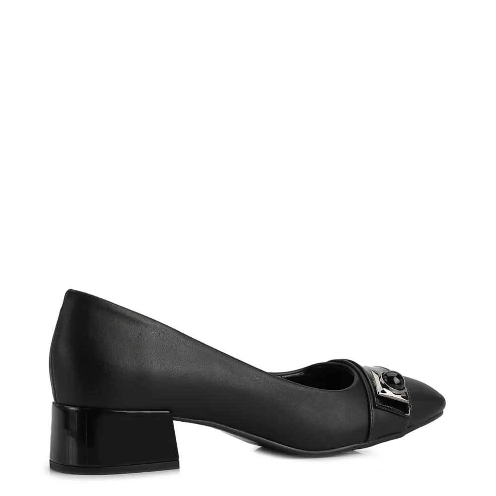 Scarpin Alt Preto/Verniz Preto - imagem 3