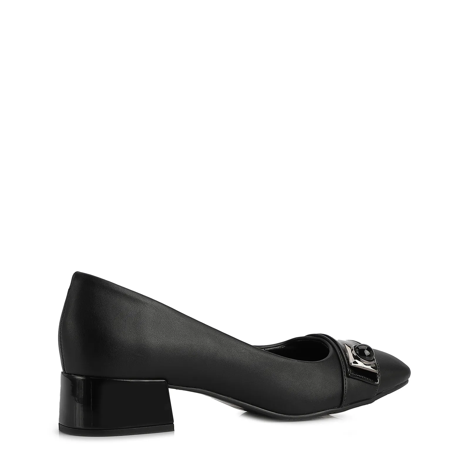 Scarpin Alt Preto/Verniz Preto
