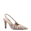 Scarpin Alt Python Bege/Preta - imagem 1