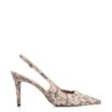 Scarpin Alt Python Bege/Preta - imagem 3