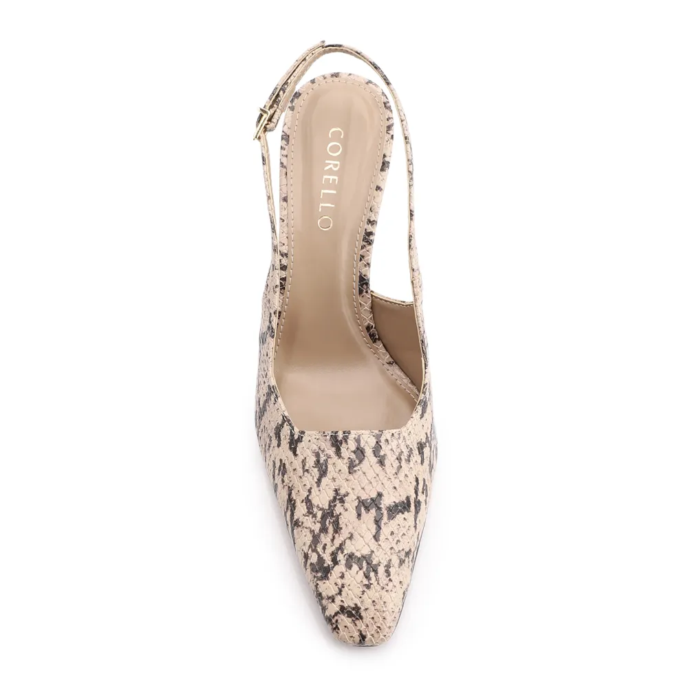 Scarpin Alt Python Bege/Preta - imagem 6