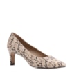 Scarpin Alt Python Bege/Preto - imagem 1