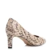 Scarpin Alt Python Bege/Preto - imagem 4