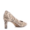 Scarpin Alt Python Bege/Preto - imagem 4