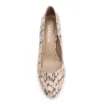 Scarpin Alt Python Bege/Preto - imagem 6