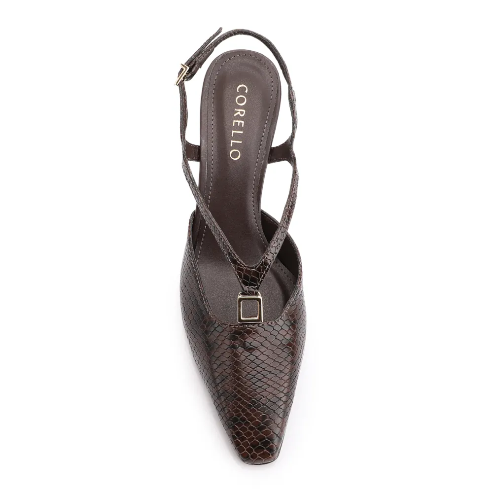 Scarpin Alt Python Marrom - imagem 6