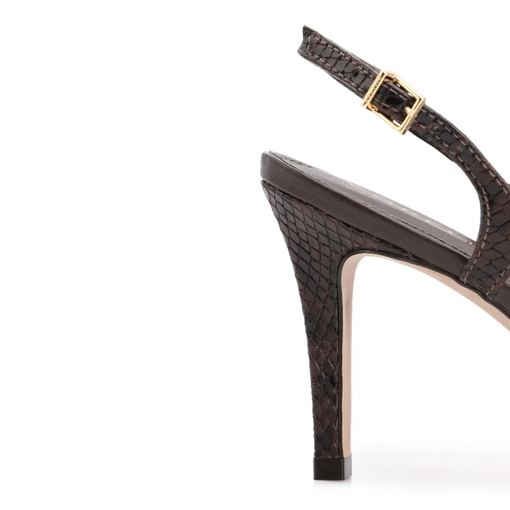 Scarpin Alt Python Marrom - imagem 8