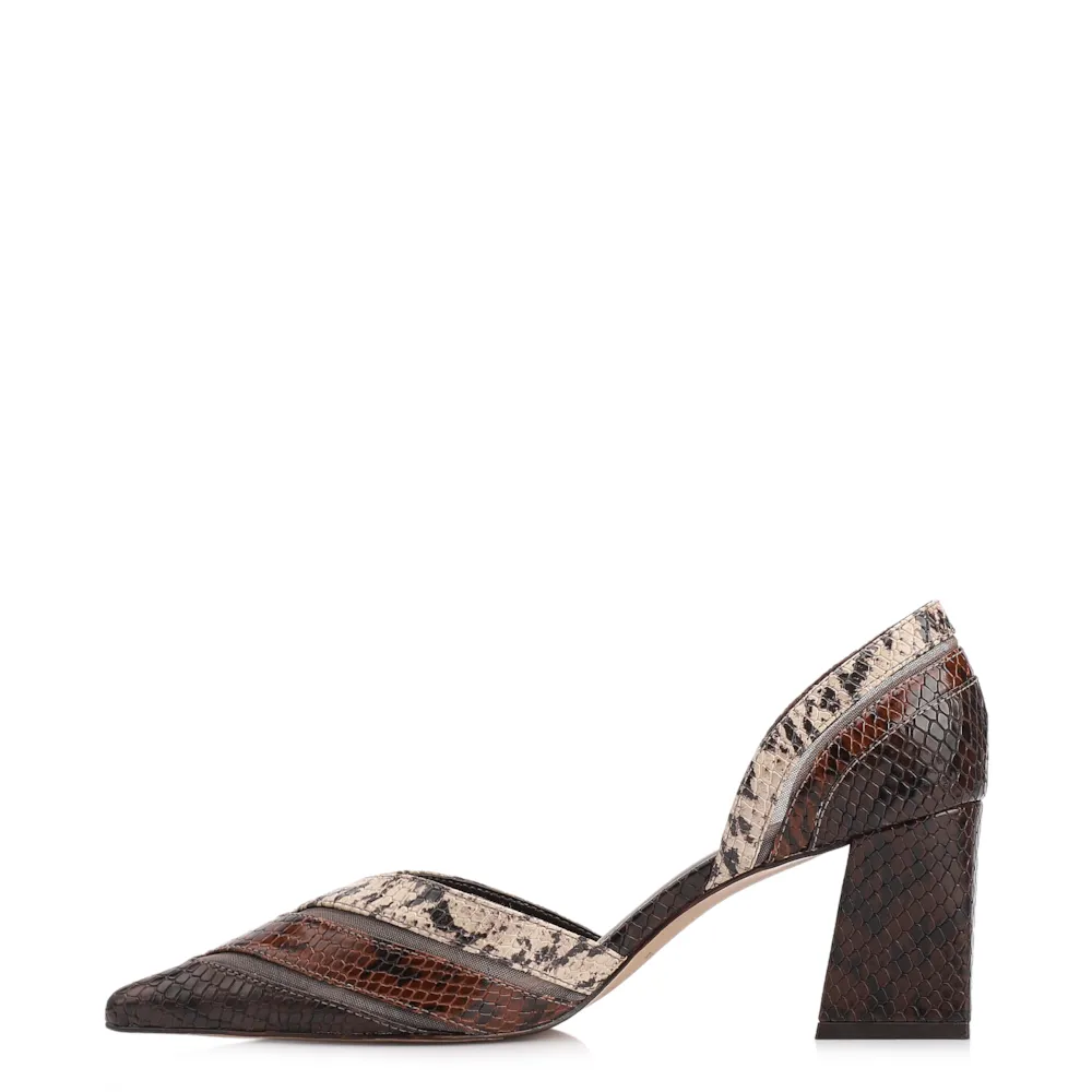 Scarpin Alt Python Tricolor - imagem 5