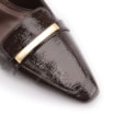 Scarpin Alt Verniz Marrom Escuro - imagem 7