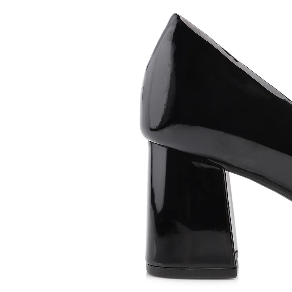Scarpin Alt Verniz Preto - imagem 8