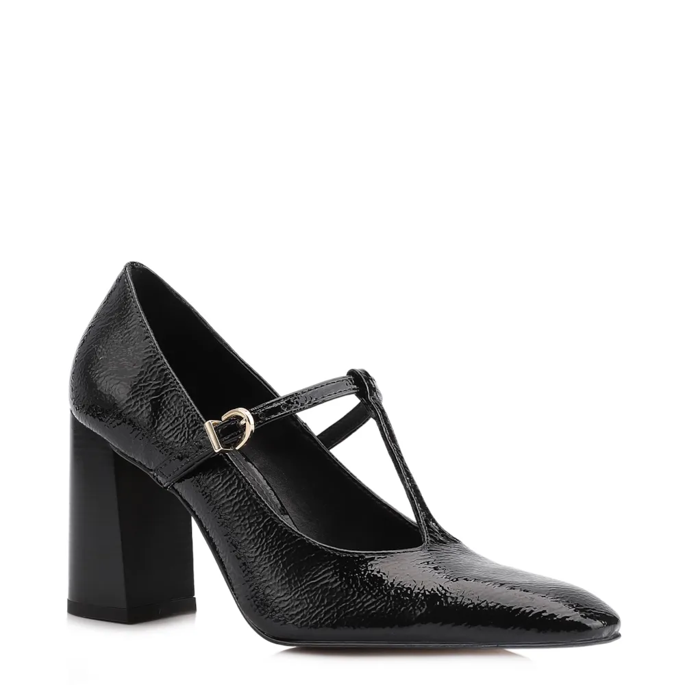 Scarpin Alt Verniz Preto