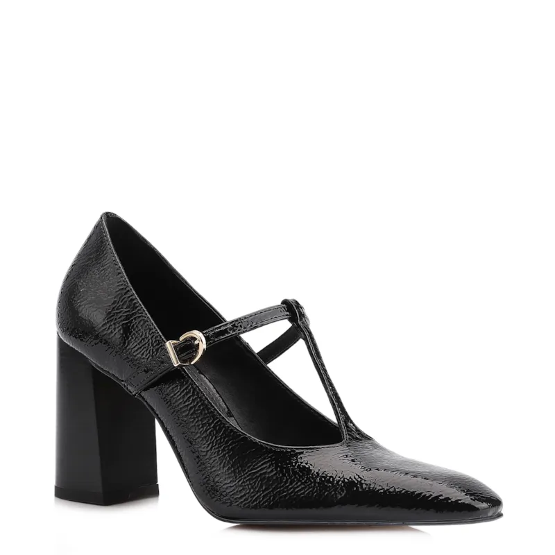 Scarpin Alt Verniz Preto