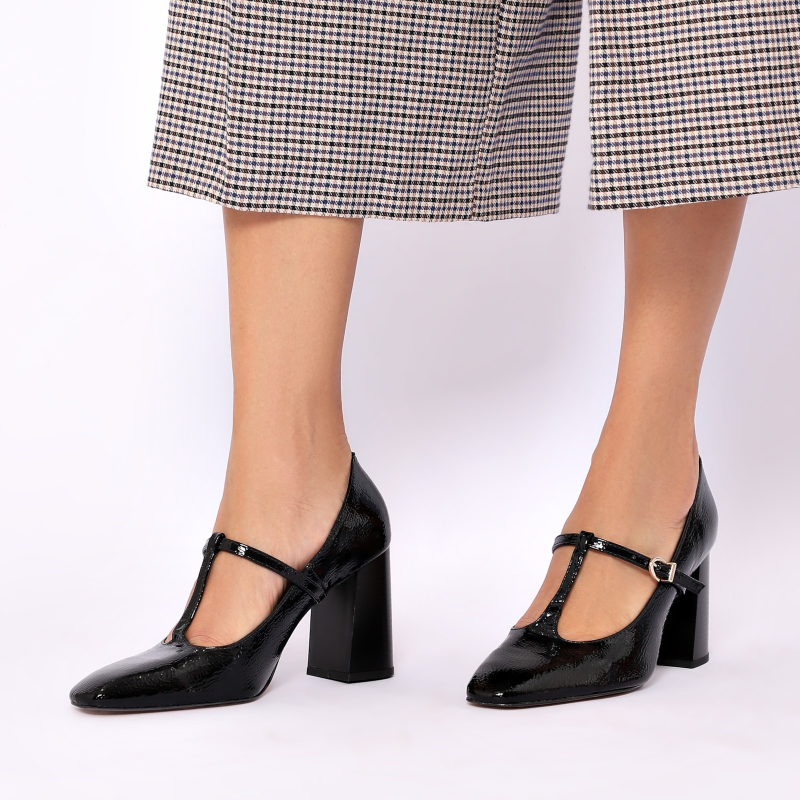 Scarpin Alt Verniz Preto