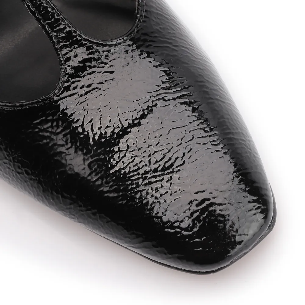 Scarpin Alt Verniz Preto - imagem 7