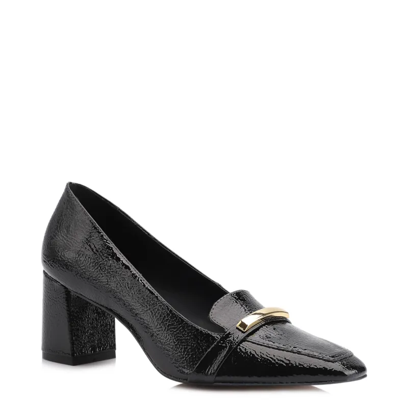 Scarpin Alt Verniz  Preto