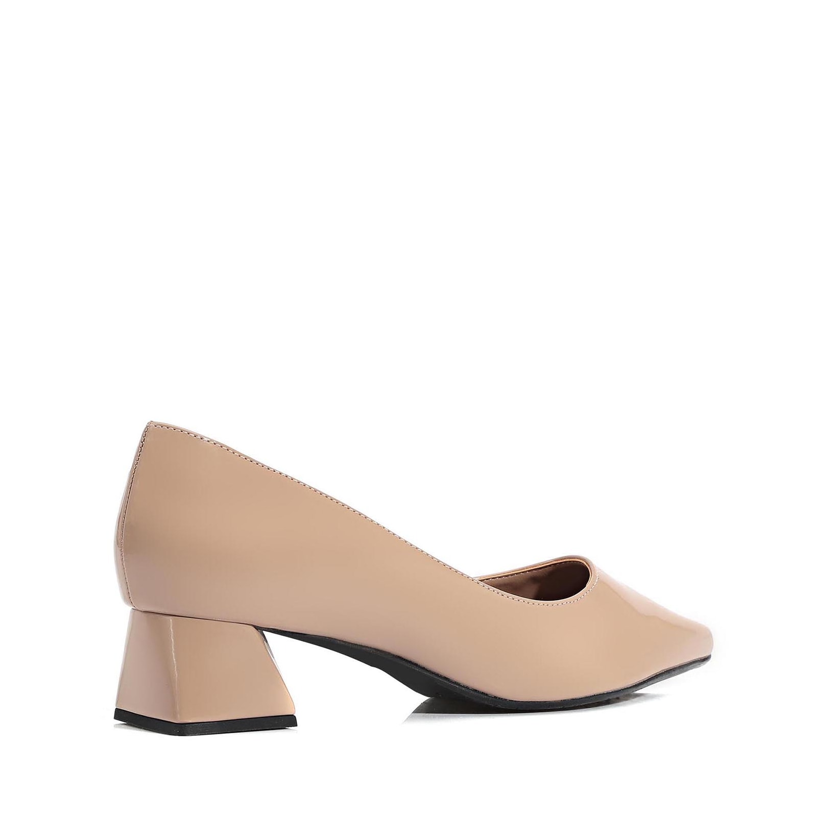 Scarpin Alt Verniz Taupe