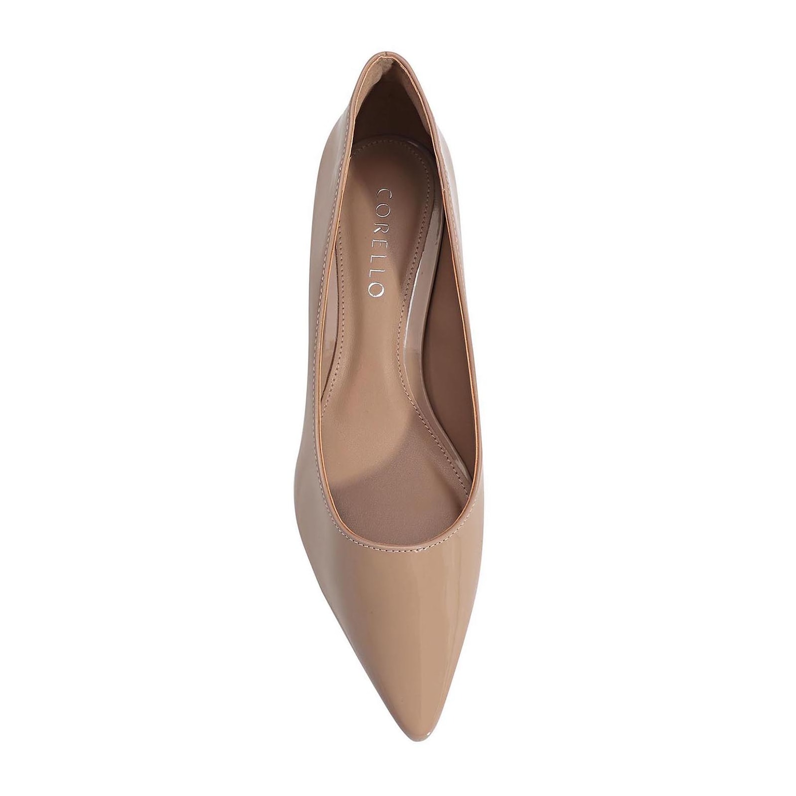 Scarpin Alt Verniz Taupe