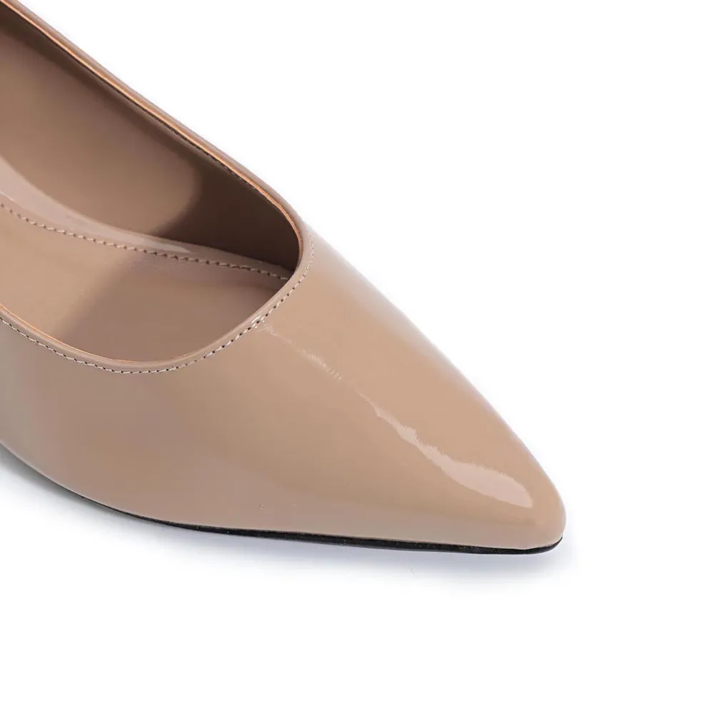 Scarpin Alt Verniz Taupe - imagem 6