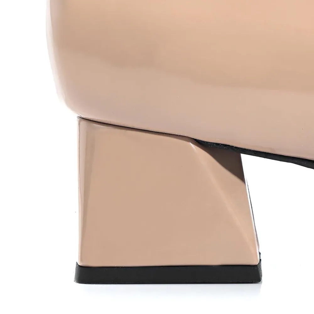 Scarpin Alt Verniz Taupe - imagem 7