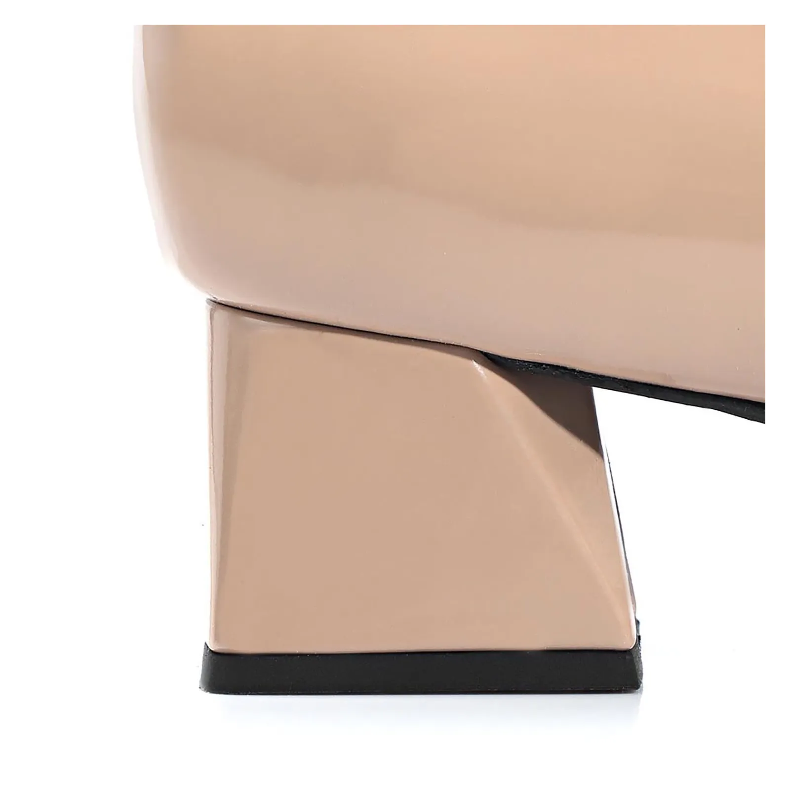 Scarpin Alt Verniz Taupe