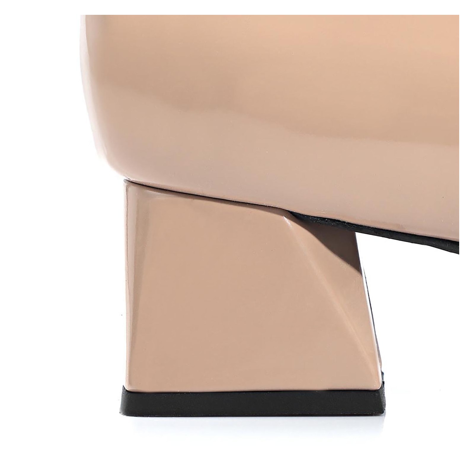 Scarpin Alt Verniz Taupe