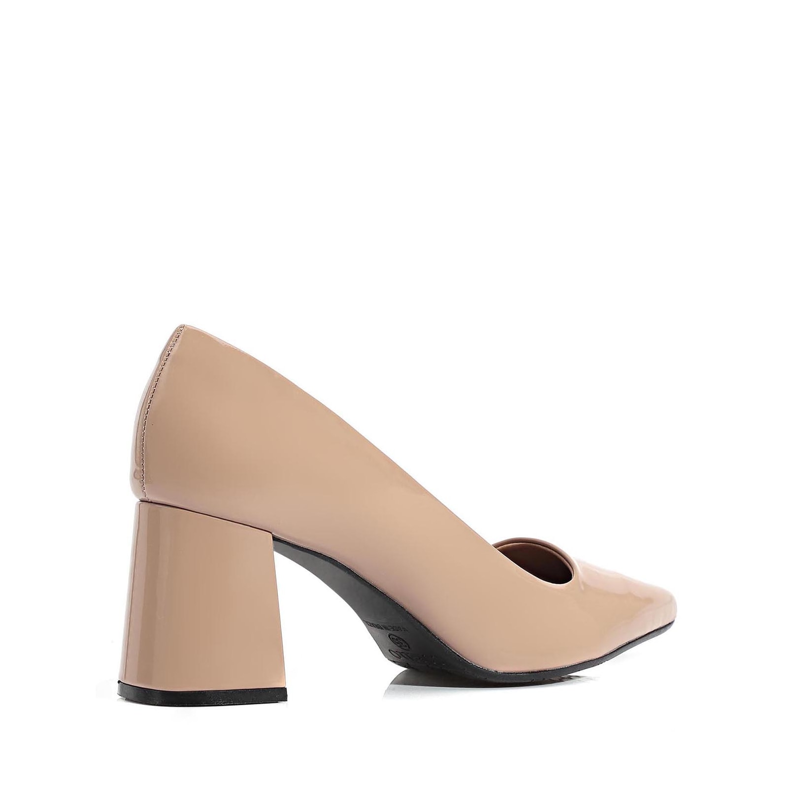 Scarpin Alt Verniz Taupe