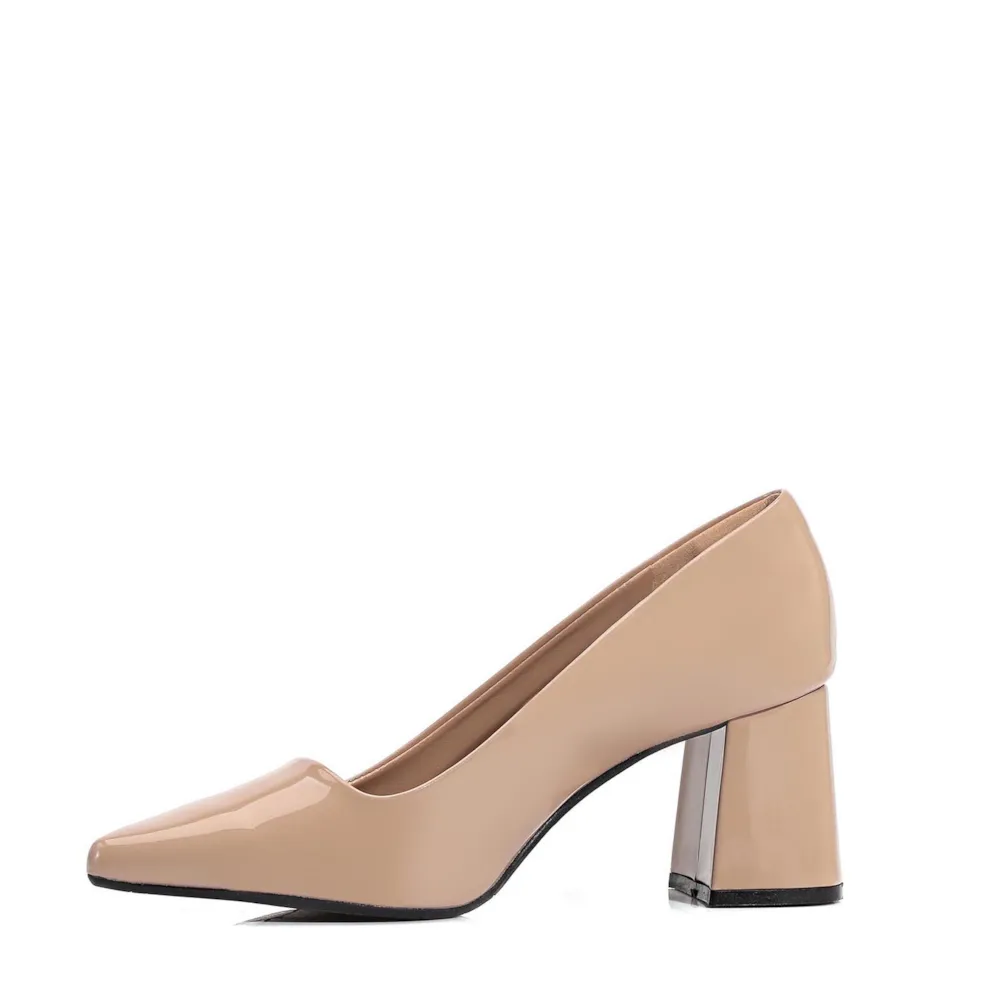 Scarpin Alt Verniz Taupe - imagem 4