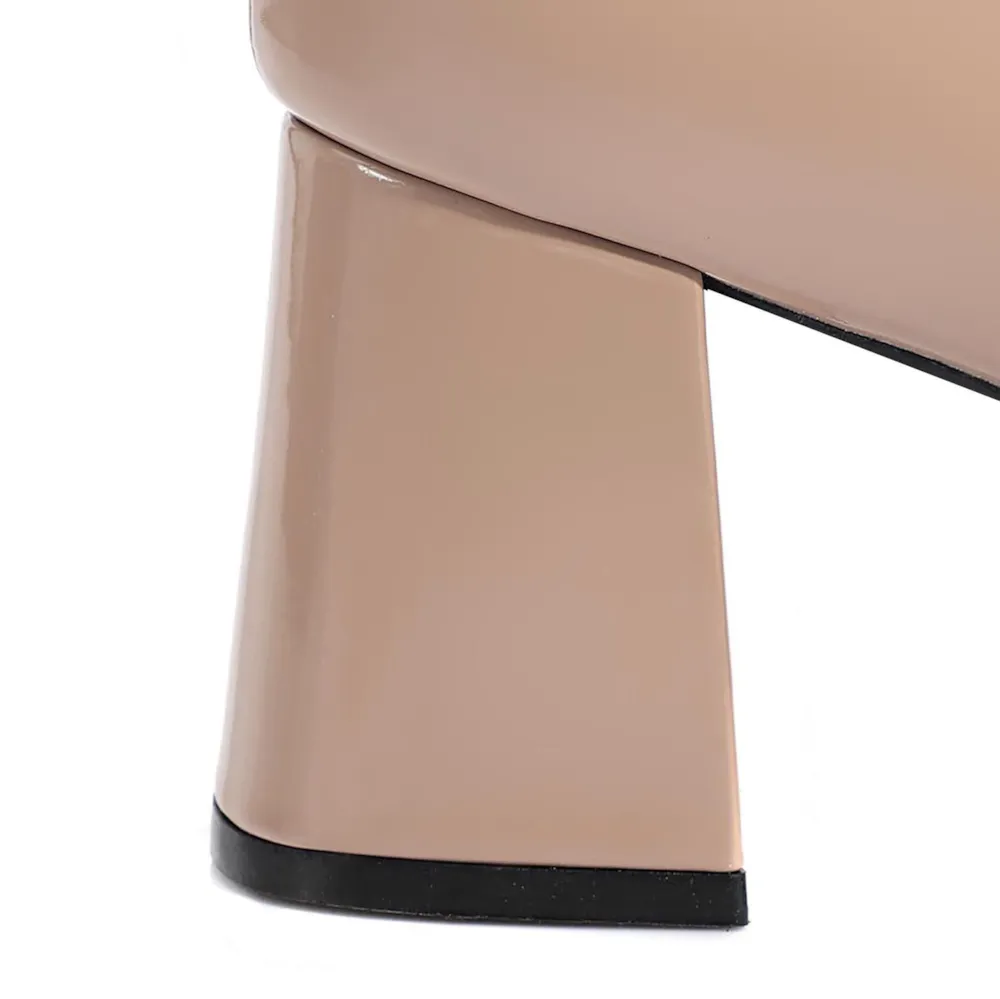 Scarpin Alt Verniz Taupe - imagem 7