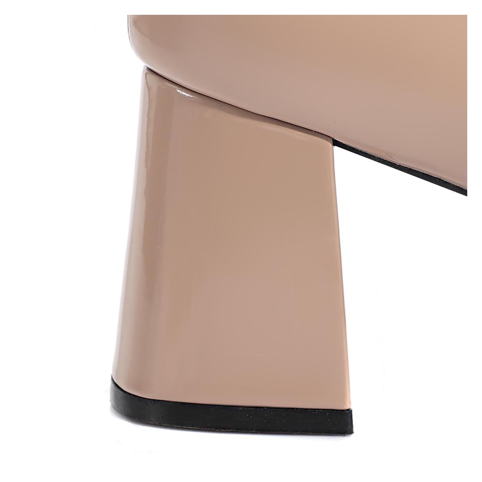 Scarpin Alt Verniz Taupe