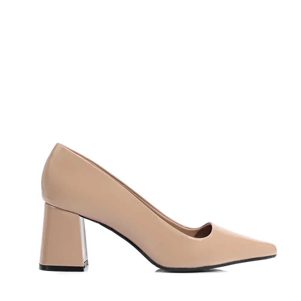 Scarpin Alt Verniz Taupe - imagem 2
