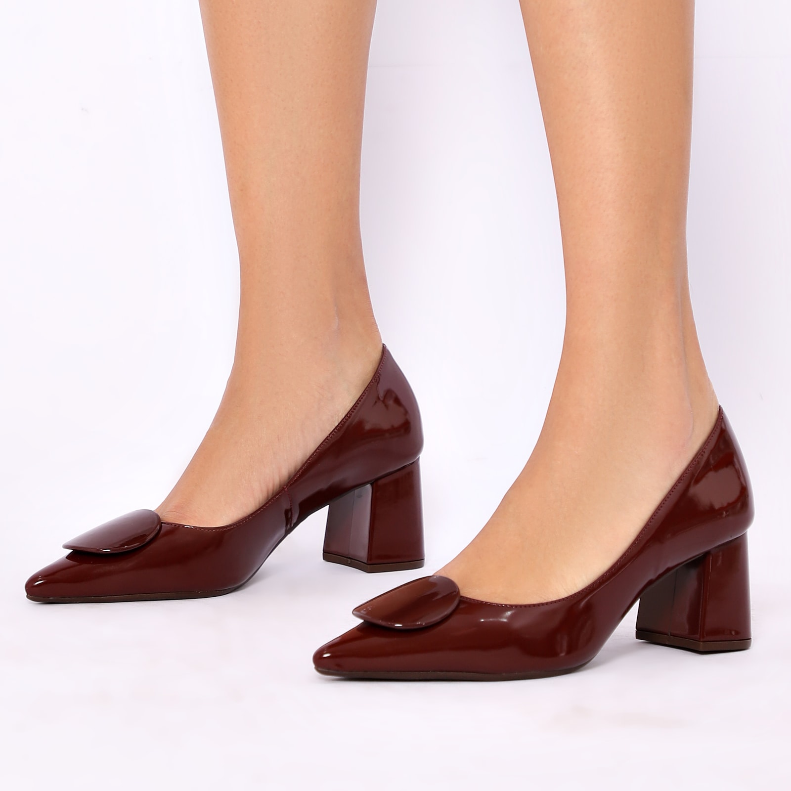 Scarpin Alt Verniz Vinho