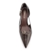 Scarpin Anabela Alt Verniz Marrom Escuro - imagem 6