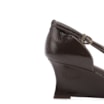 Scarpin Anabela Alt Verniz Marrom Escuro - imagem 8