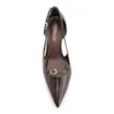 Scarpin Anabela Alt Verniz Marrom Escuro - imagem 6
