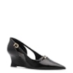 Scarpin Anabela Alt Verniz Preto - imagem 1