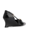 Scarpin Anabela Alt Verniz Preto - imagem 4