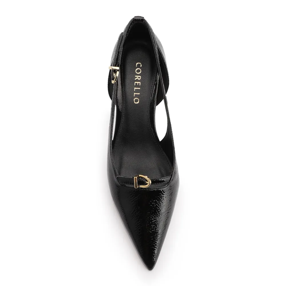 Scarpin Anabela Alt Verniz Preto - imagem 6