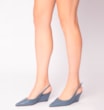 Scarpin Anabela Couro Azul - imagem 2