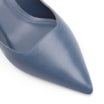 Scarpin Anabela Couro Azul - imagem 7
