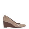 Scarpin Anabela Couro Bege - imagem 2