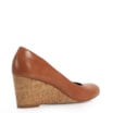 Scarpin Anabela Couro Caramelo - imagem 4