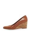 Scarpin Anabela Couro Caramelo - imagem 5