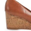 Scarpin Anabela Couro Caramelo - imagem 8