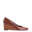 Scarpin Anabela Couro Marrom - imagem 2