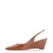 Scarpin Anabela Couro Marrom - imagem 5