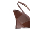 Scarpin Anabela Couro Marrom - imagem 8