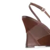 Scarpin Anabela Couro Marrom - imagem 8