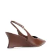 Scarpin Anabela Couro Marrom - imagem 4