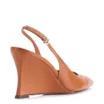 Scarpin Anabela Couro Marrom Claro - imagem 4