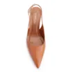 Scarpin Anabela Couro Marrom Claro - imagem 6